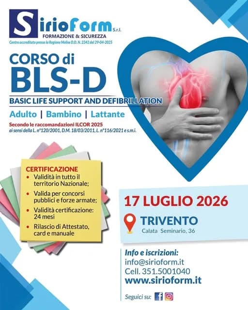 Corso BLSD e ripristino del defibrillatore — foto 1 - Congeav Sezione Trivento